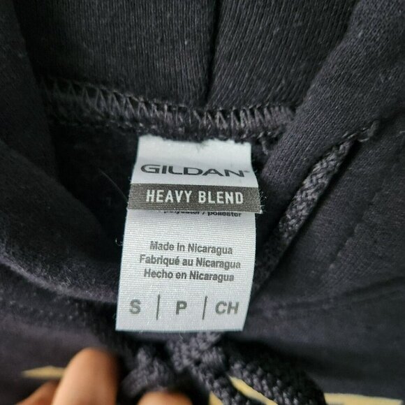 Gildan Vintage Vert Der Ferk Heavy Blend Kangaroo Pocket Chef Fun Black Hoodie S - Picture 9 of 12